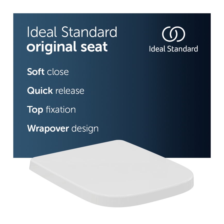 Ideal Standard T468301 - Asiento para inodoro SoftClose I.LIFE B blanco