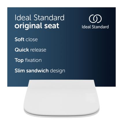 Ideal Standard T500301 - Asiento de inodoro SoftClose I.LIFE B blanco