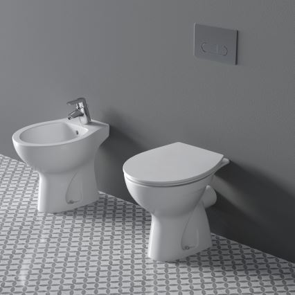 Ideal Standard W333101 - Inodoro de suelo EUROVIT, cerámica/blanco