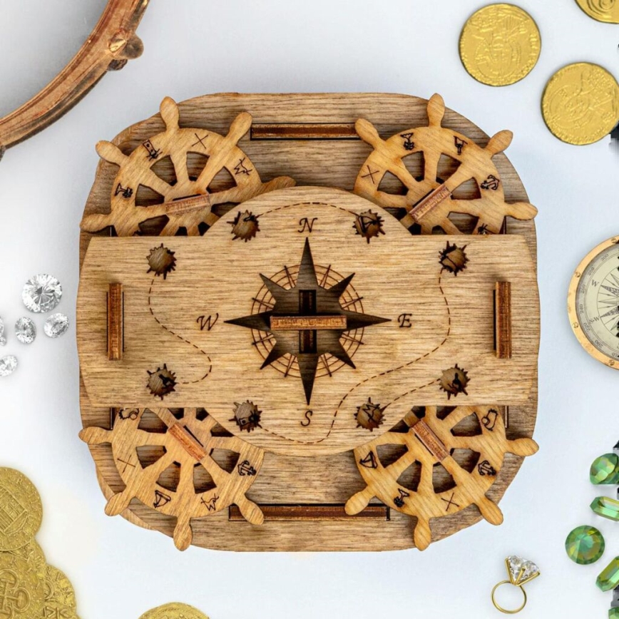 iDventure - Puzzle de madera Caja de Davy Jones