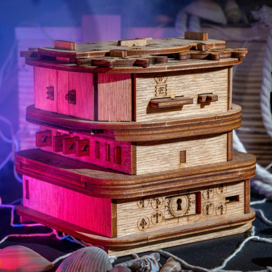 iDventure - Puzzle de madera Caja de Davy Jones