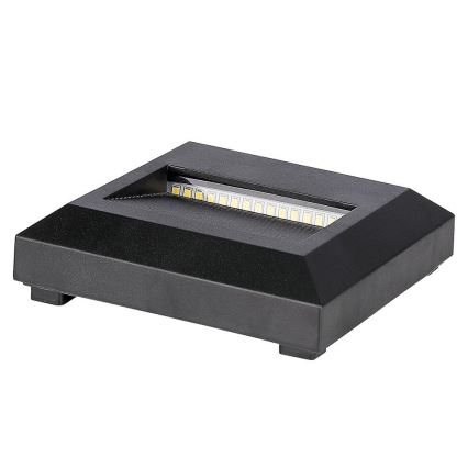 Iluminación de escalera LED exterior LED/2W/230V IP65 3000K negro