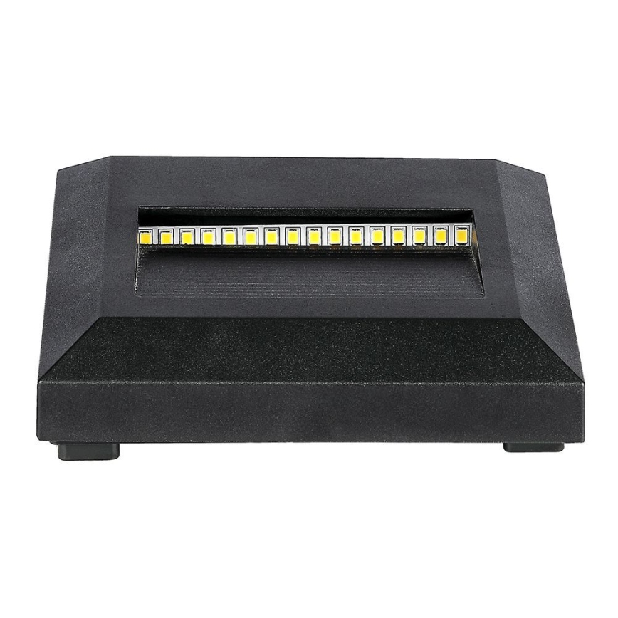 Iluminación de escalera LED exterior LED/2W/230V IP65 3000K negro