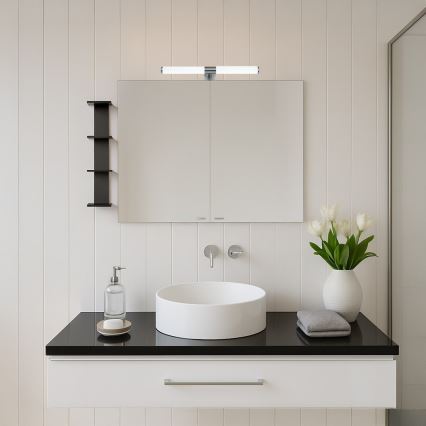 Iluminación LED para espejo de baño APA LED/6W/230V 40 cm IP44 cromo brillante