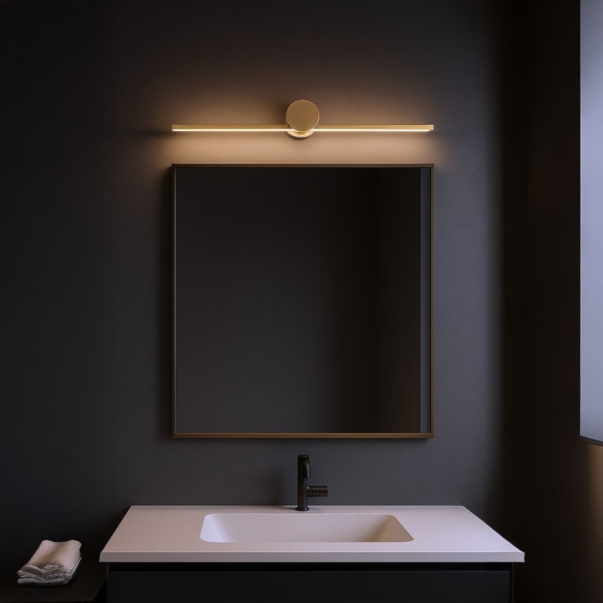 Iluminación LED para espejo de baño ARTIST LED/9W/230V 60 cm IP44 dorada