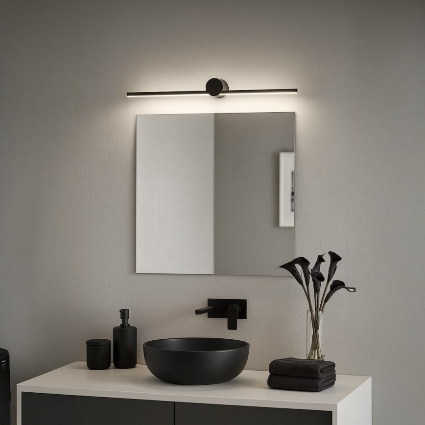 Iluminación LED para espejo de baño ARTIST LED/9W/230V 60 cm IP44 negro