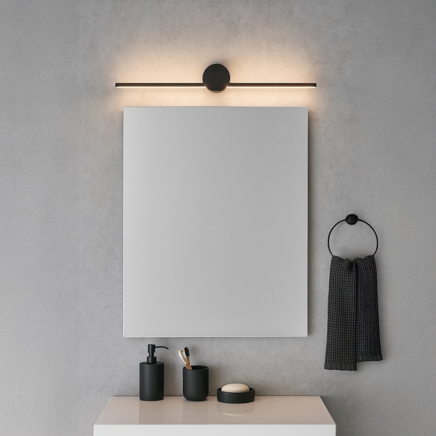 Iluminación LED para espejo de baño ARTIST LED/9W/230V 60 cm IP44 negro