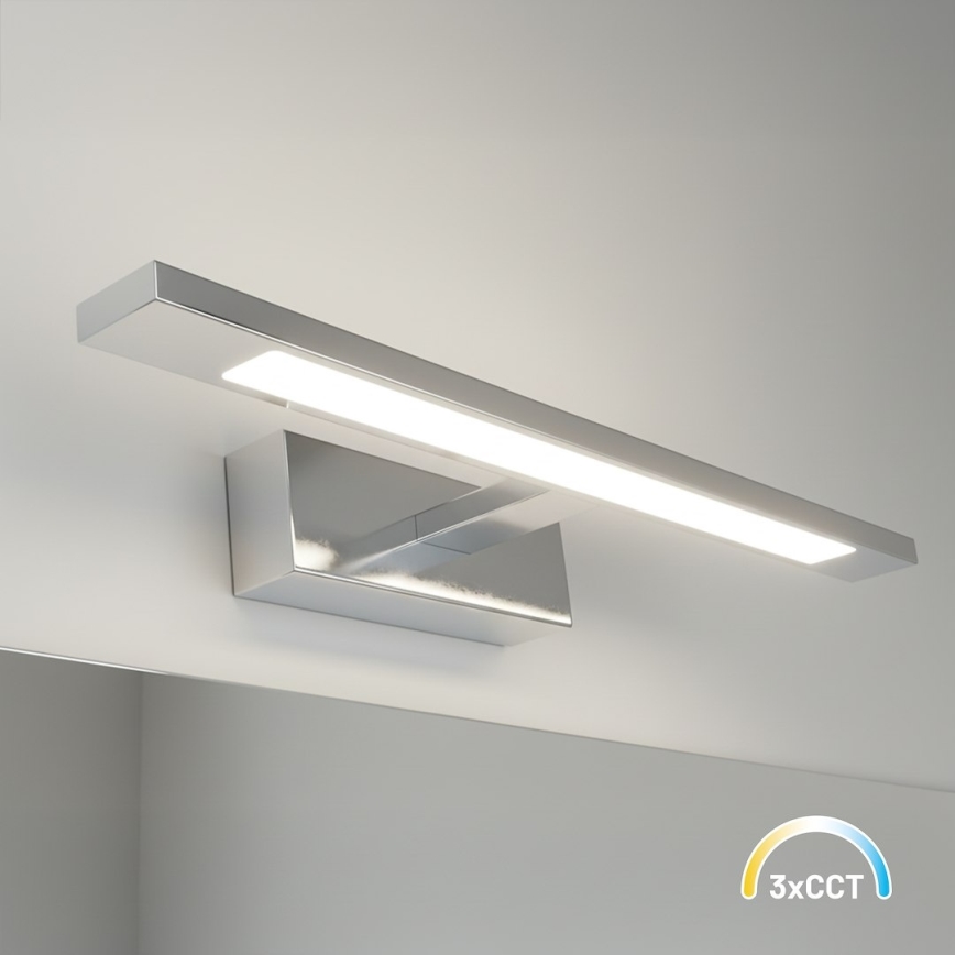 Iluminación LED para espejo de baño KLIMT LED/8W/230V 3000/4000/6000K 40 cm IP44 cromo pulido