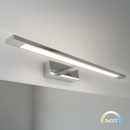 Iluminación LED para espejo de baño KLIMT LED/12W/230V 3000/4000/6000K 60 cm IP44 cromo brillante