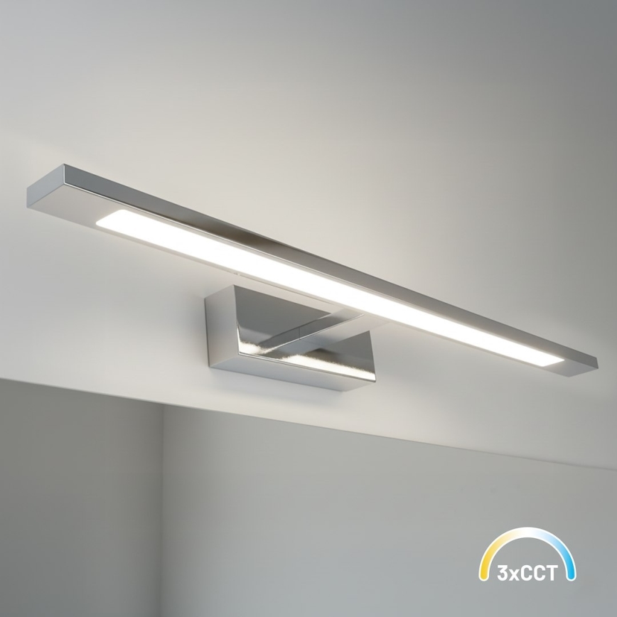 Iluminación LED para espejo de baño KLIMT LED/12W/230V 3000/4000/6000K 60 cm IP44 cromo brillante