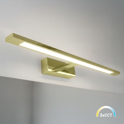Iluminación LED para espejo de baño KLIMT LED/12W/230V 3000/4000/6000K 60 cm IP44 dorada