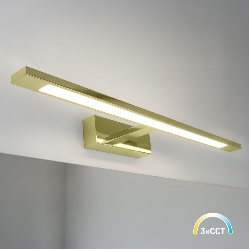 Iluminación LED para espejo de baño KLIMT LED/12W/230V 3000/4000/6000K 60 cm IP44 dorada