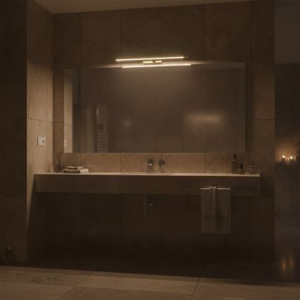 Iluminación LED para espejo de baño KLIMT LED/12W/230V 3000/4000/6000K 60 cm IP44 dorada