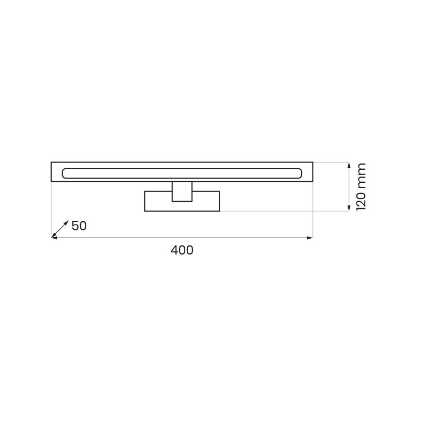 Iluminación LED para espejo de baño KLIMT LED/8W/230V 3000/4000/6000K 40 cm IP44 blanca