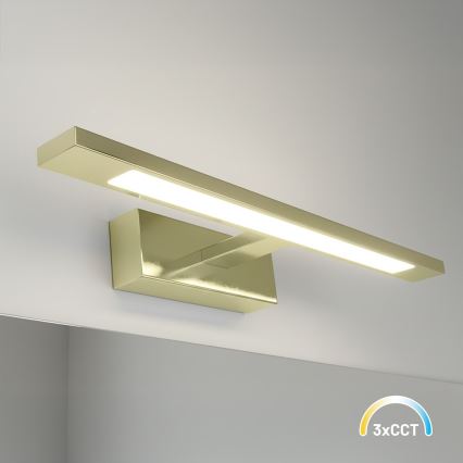 Iluminación LED para espejo de baño KLIMT LED/8W/230V 3000/4000/6000K 40 cm IP44 dorada
