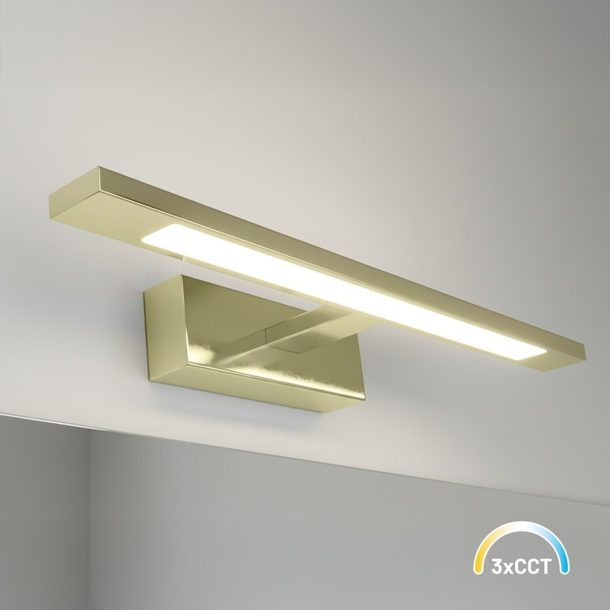 Iluminación LED para espejo de baño KLIMT LED/8W/230V 3000/4000/6000K 40 cm IP44 dorada