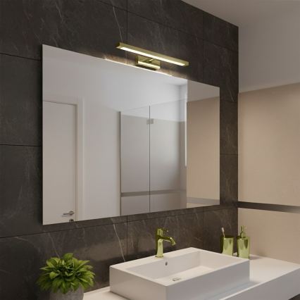 Iluminación LED para espejo de baño KLIMT LED/8W/230V 3000/4000/6000K 40 cm IP44 dorada