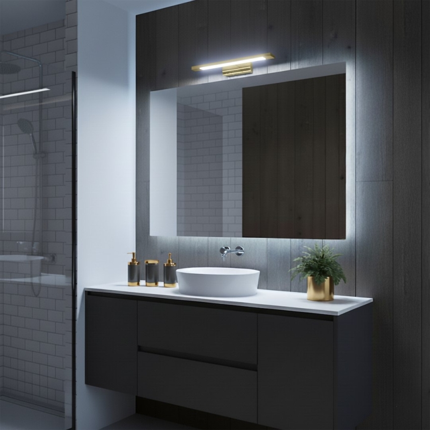 Iluminación LED para espejo de baño KLIMT LED/8W/230V 3000/4000/6000K 40 cm IP44 dorada