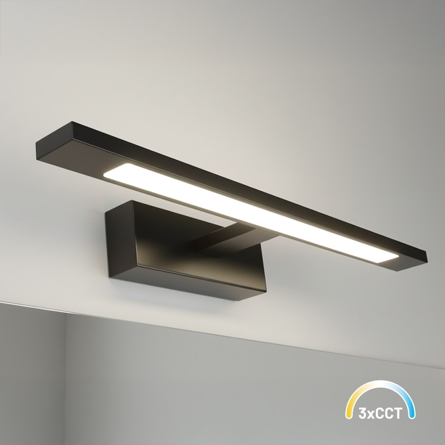 Aplique LED para espejo de baño KLIMT LED/8W/230V 3000/4000/6000K 40 cm IP44 negro