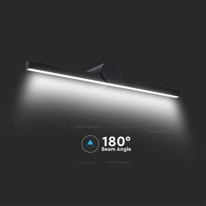Iluminación LED para espejo de baño LED/10W/230V 3000K IP65 color negro