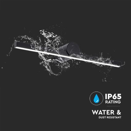 Iluminación LED para espejo de baño LED/10W/230V 3000K IP65 color negro