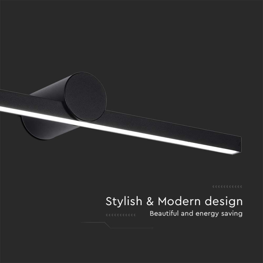 Iluminación LED para espejo de baño LED/10W/230V 3000K IP65 color negro