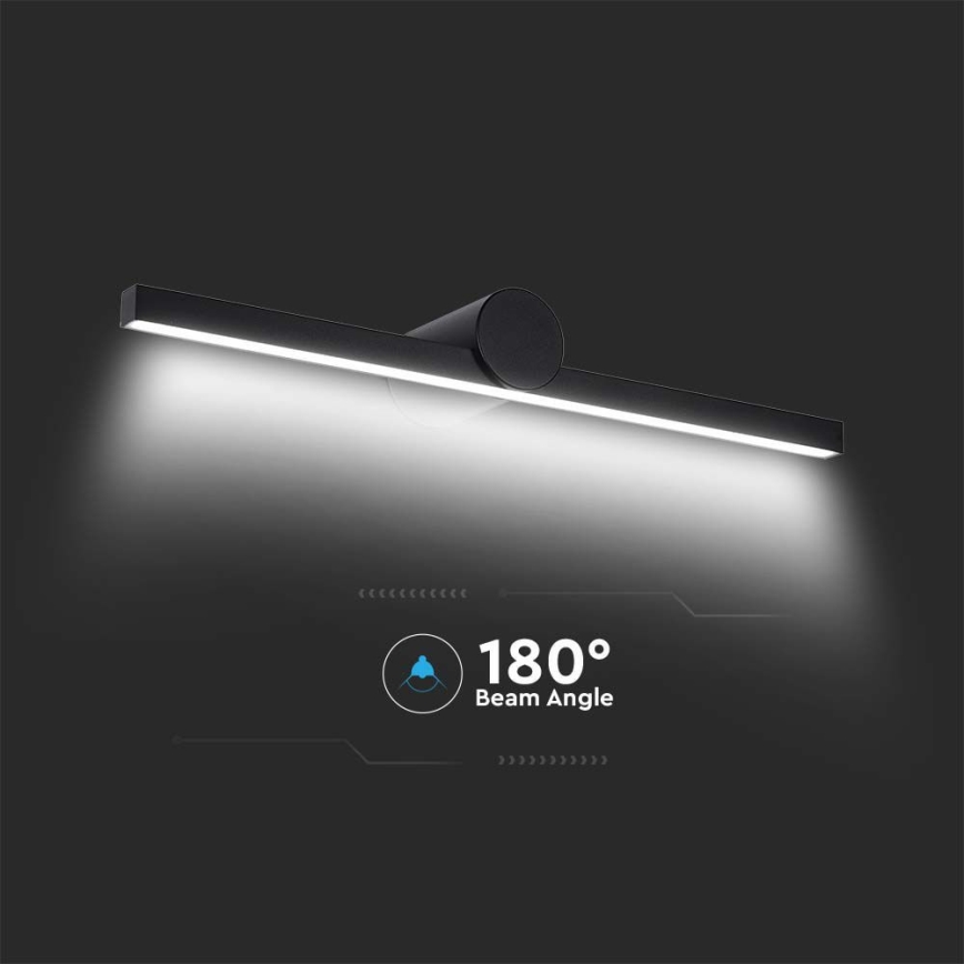 Iluminación LED para espejo de baño LED/10W/230V 4000K IP65 negro