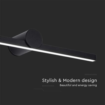 Iluminación LED para espejo de baño LED/10W/230V 4000K IP65 negro