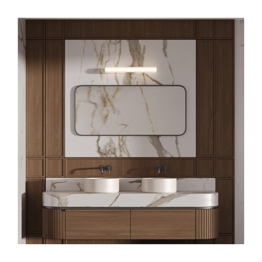 Luz LED para espejo de baño LINEA LED/12W/230V 3000/4000/6000K IP44 61 cm cromo mate