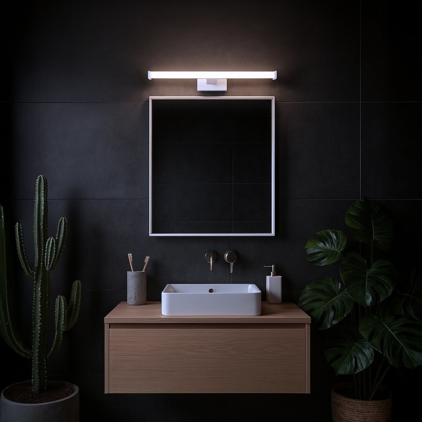 Iluminación LED para espejo de baño MIRORE, 8 W, 230 V, 40 cm, IP44, blanca