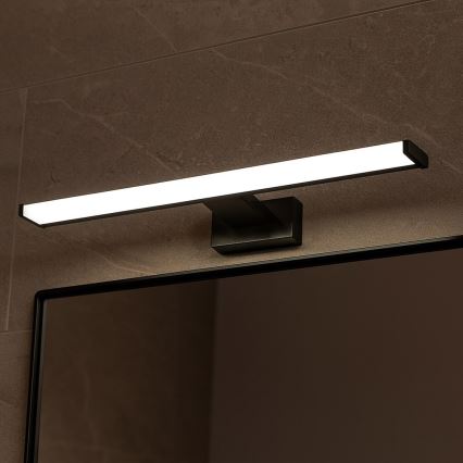 Iluminación LED para espejo de baño MIRORE LED/10W/230V 60 cm IP44 negro