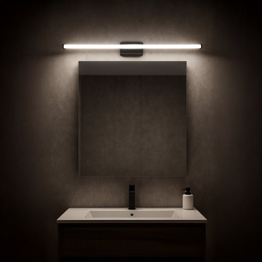 Iluminación LED para espejo de baño MIRORE LED/10W/230V 60 cm IP44 negro