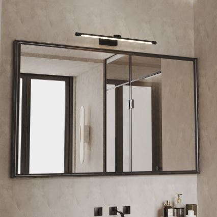 Iluminación LED para espejo de baño MIRROR LED/8W/230V 4000K IP44 60 cm negra