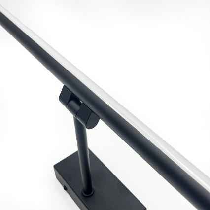 Iluminación LED para espejo de baño MIRROR LED/8W/230V 4000K IP44 60 cm negra