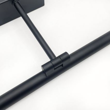 Iluminación LED para espejo de baño MIRROR LED/8W/230V 4000K IP44 60 cm negra