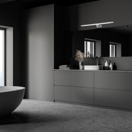 Iluminación LED para espejo de baño SHINE LED/12W/230V 60 cm IP44 cromado brillante