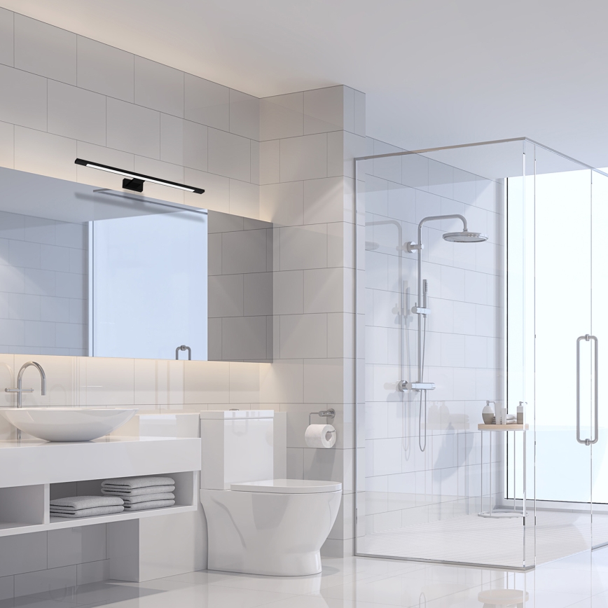 Iluminación LED para espejo de baño SHINE LED/12W/230V 60 cm IP44 negra