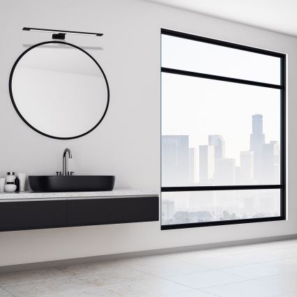 Iluminación LED para espejo de baño SHINE LED/12W/230V 60 cm IP44 negra