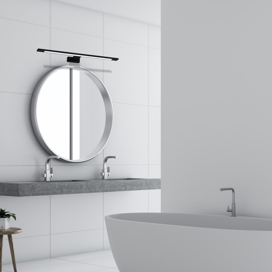 Iluminación LED para espejo de baño SHINE LED/12W/230V 60 cm IP44 negra