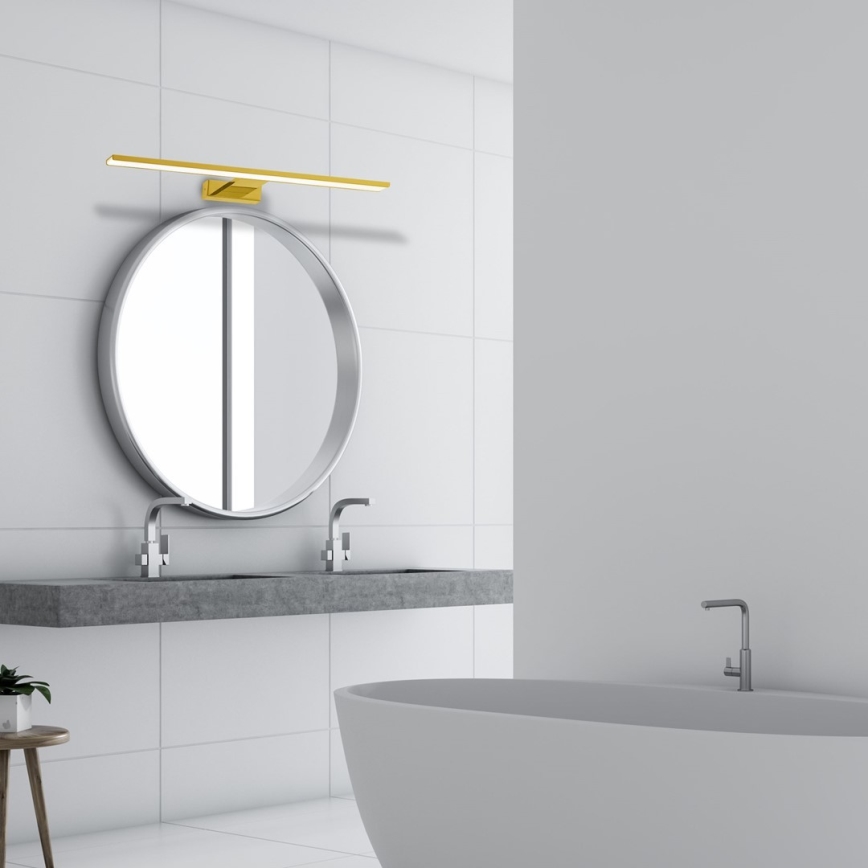 Iluminación LED para espejo de baño SHINE LED/13,8W/230V 60 cm IP44 dorada