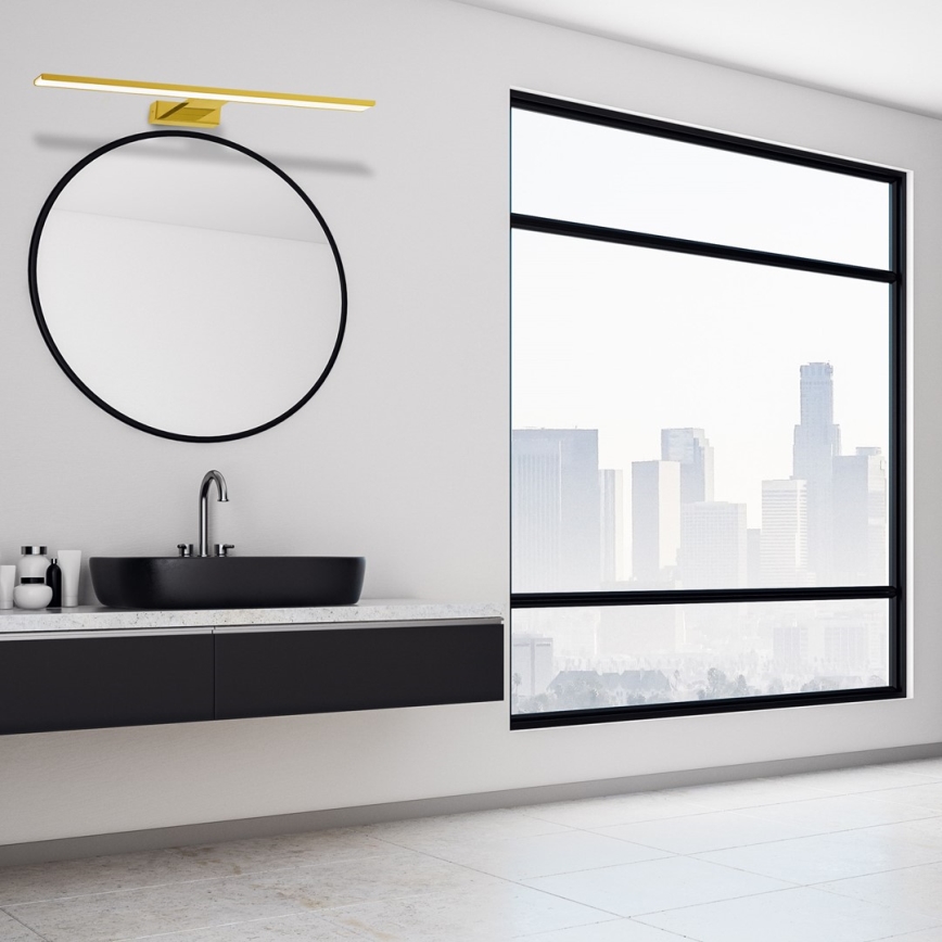 Iluminación LED para espejo de baño SHINE LED/13,8W/230V 60 cm IP44 dorada