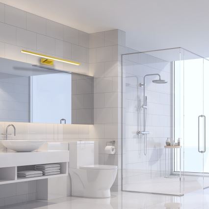 Iluminación LED para espejo de baño SHINE LED/13,8W/230V 60 cm IP44 dorada