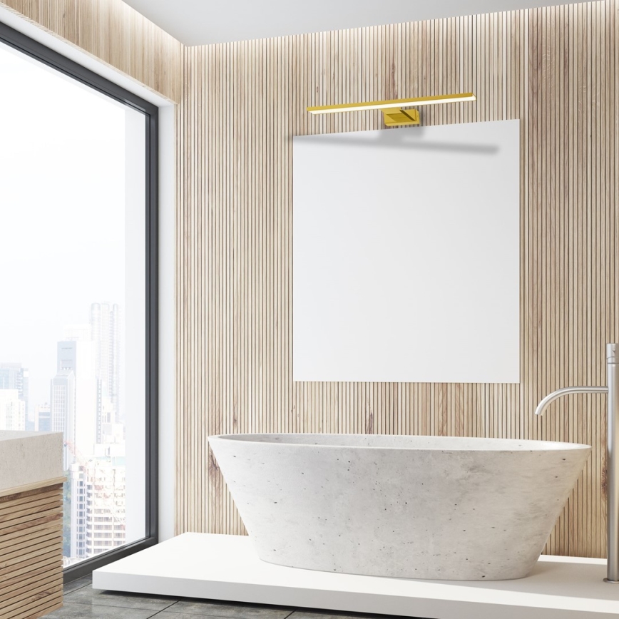 Iluminación LED para espejo de baño SHINE LED/13,8W/230V 60 cm IP44 dorada