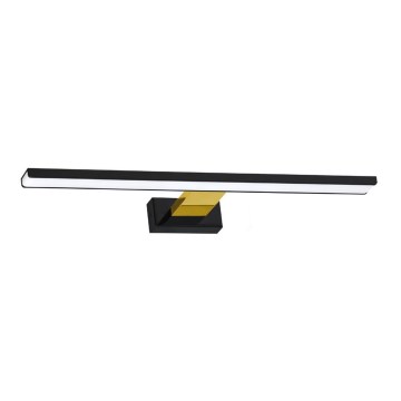 Iluminación LED para espejo de baño SHINE LED/13,8W/230V IP44 negro/dorado