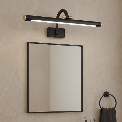 Iluminación LED para espejo de baño VINCI LED/12W/230V 40 cm IP44 negra