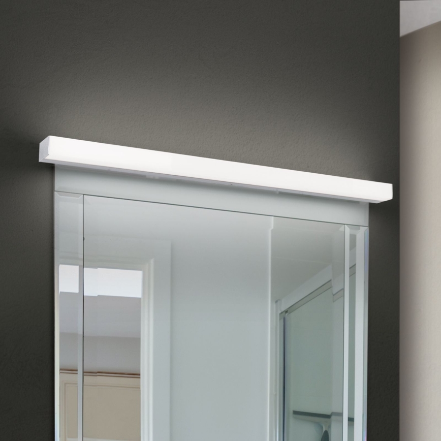 Iluminación LED para espejos de baño HORIZON LED/18W/230V 3000/4000K 90 cm IP44 plata