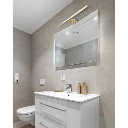 Iluminación LED para espejos de baño LED/8W/230V 4000K 50 cm IP44 dorado mate