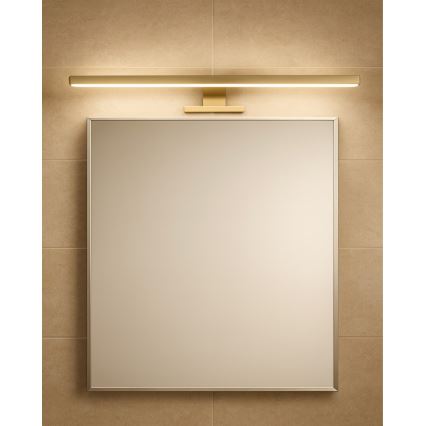 Iluminación LED para espejos de baño LED/8W/230V 4000K 50 cm IP44 dorado mate