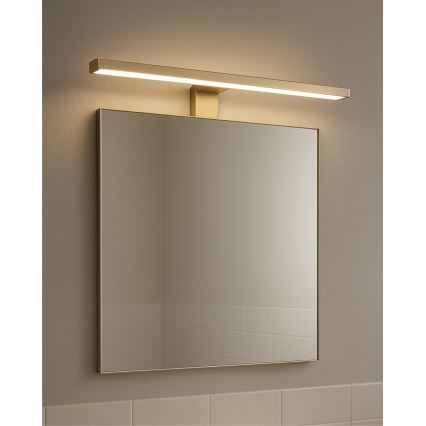 Iluminación LED para espejos de baño LED/8W/230V 4000K 50 cm IP44 dorado mate