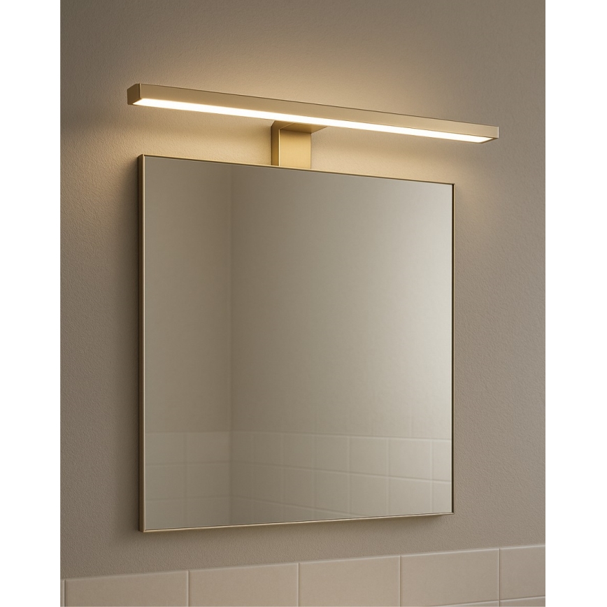 Iluminación LED para espejos de baño LED/8W/230V 4000K 50 cm IP44 dorado mate